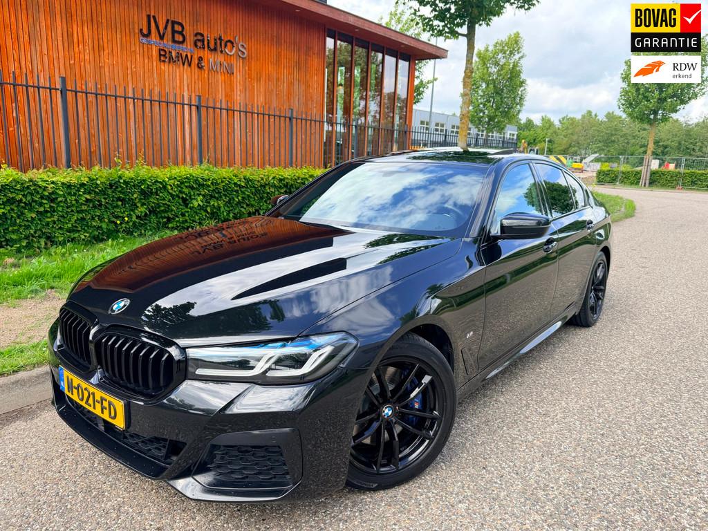 BMW 5-serie 530i M-sport, nappa comfort, glasdak, trekhaak,, 1998 cc, Achterwielaandrijving, Gebruikt, Euro 6