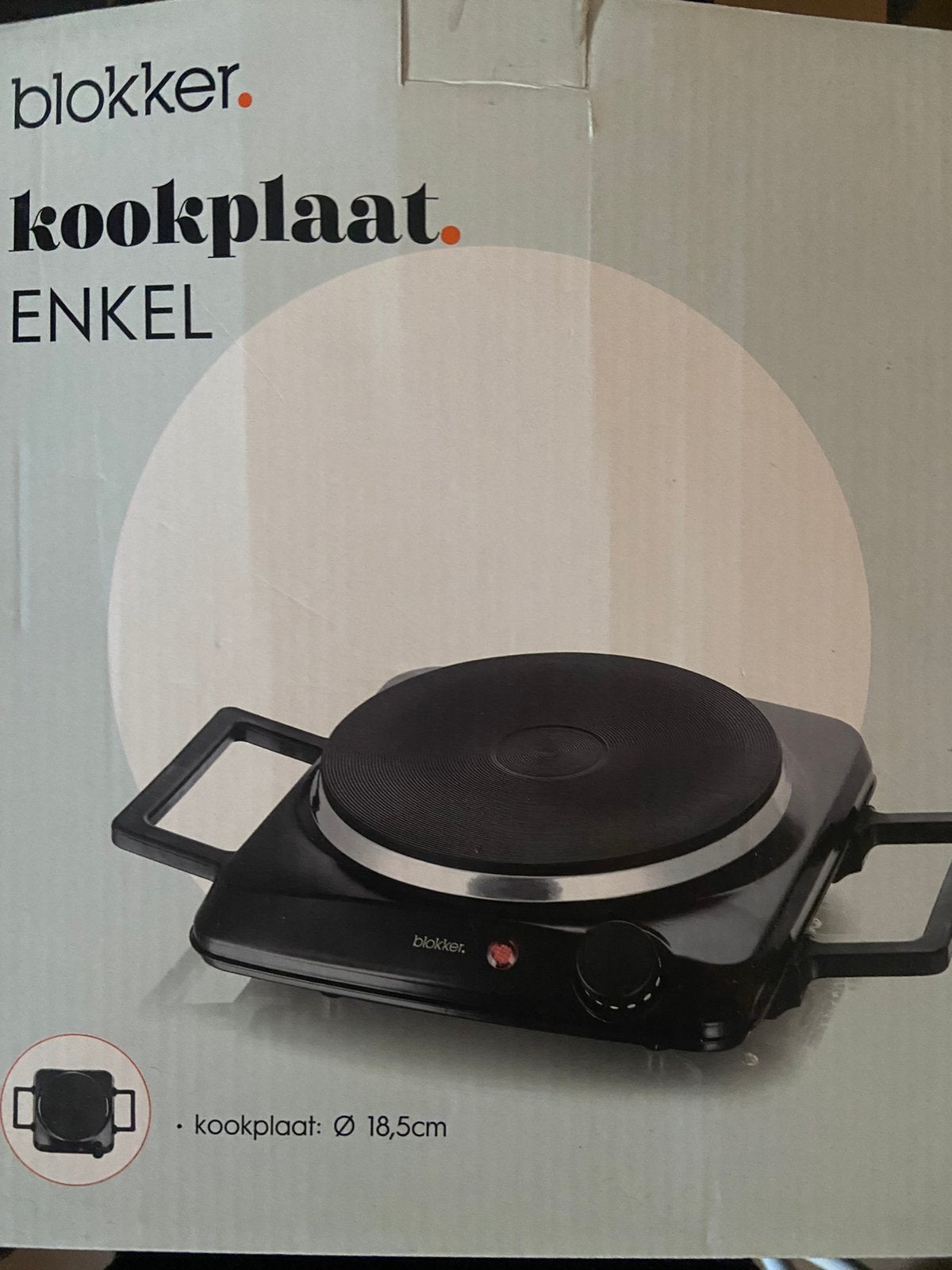 Kookplaat, Witgoed en Apparatuur, Kookplaten, Verzenden, 3 kookzones of minder, Zo goed als nieuw, Vrijstaand