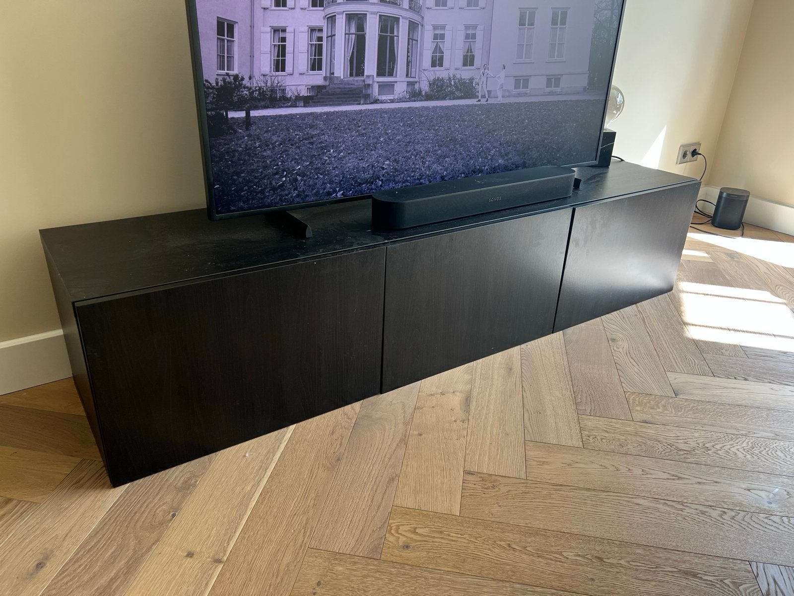 Ikea Besta TV meubel 180x42, Ophalen, Gebruikt, 150 tot 200 cm, Minder dan 100 cm