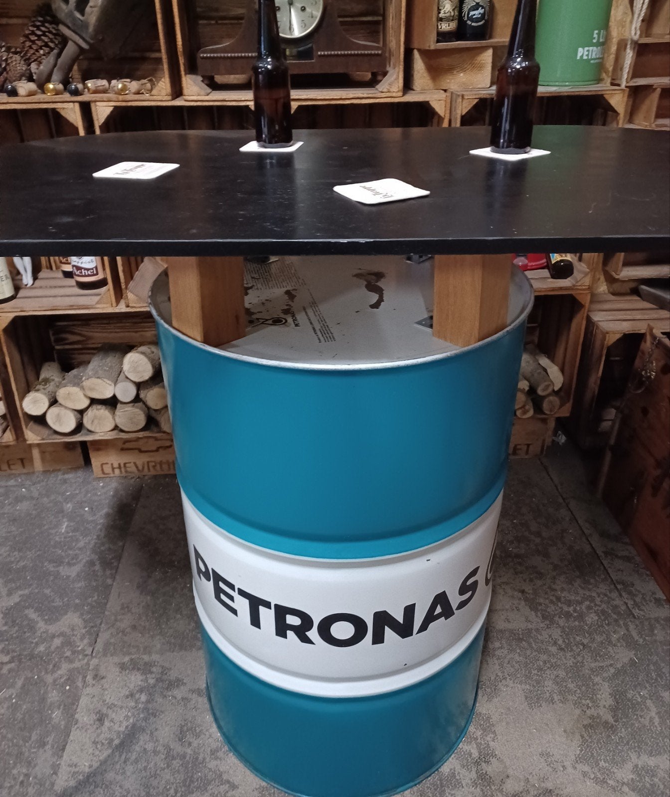 Petronas Sta-tafel homemade, Ophalen