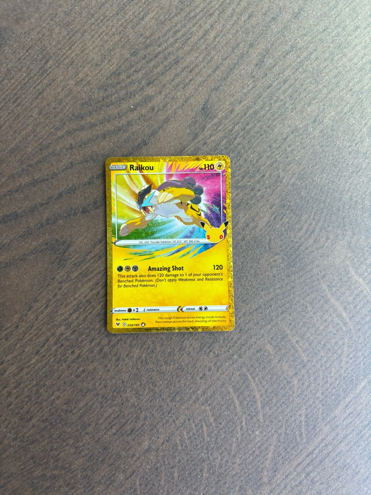 Pokémon Kaart Raikou (Amazing Rare) Vivid Voltage, Ophalen of Verzenden, Zo goed als nieuw, Losse kaart, Foil