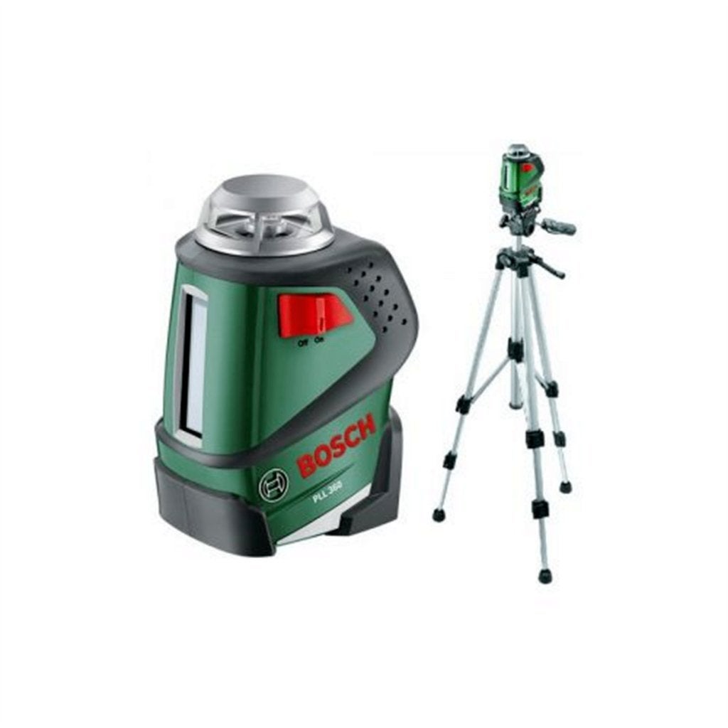 BOSCH PLL 360 Lijnlaser + BOSCH Statief, Ophalen of Verzenden, Zo goed als nieuw, Overige meters