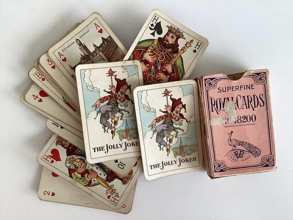 Vintage Speelkaarten Superfine Royal Cards, type No. 48200,, Ophalen of Verzenden, Zo goed als nieuw