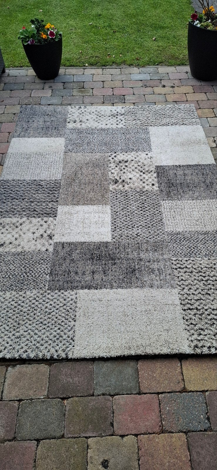 Modern Vloerkleed Padroni Beige/Grijs 160x230 cm, Huis en Inrichting, Ophalen, Grijs, 150 tot 200 cm, 200 cm of meer