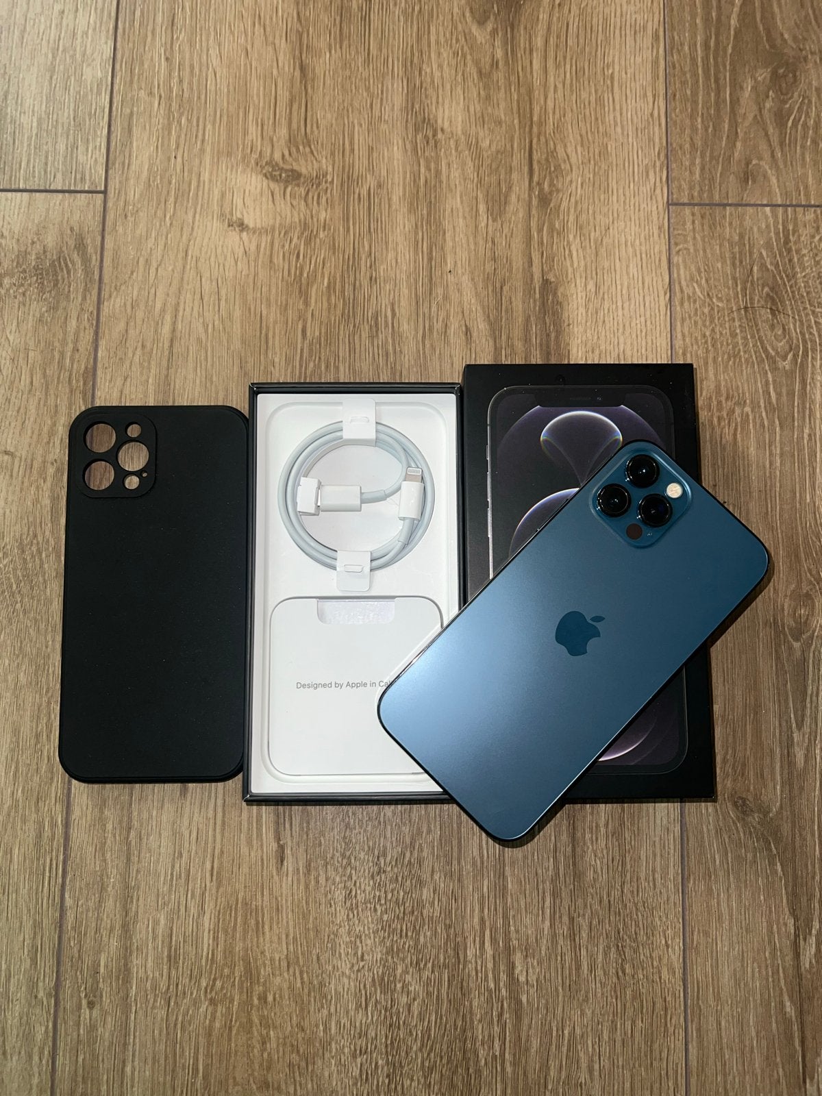 iPhone 12 Pro 128GB Pacific Blue - Nieuwe batterij, krasvrij, Ophalen, 128 GB, Blauw, IPhone 12 Pro