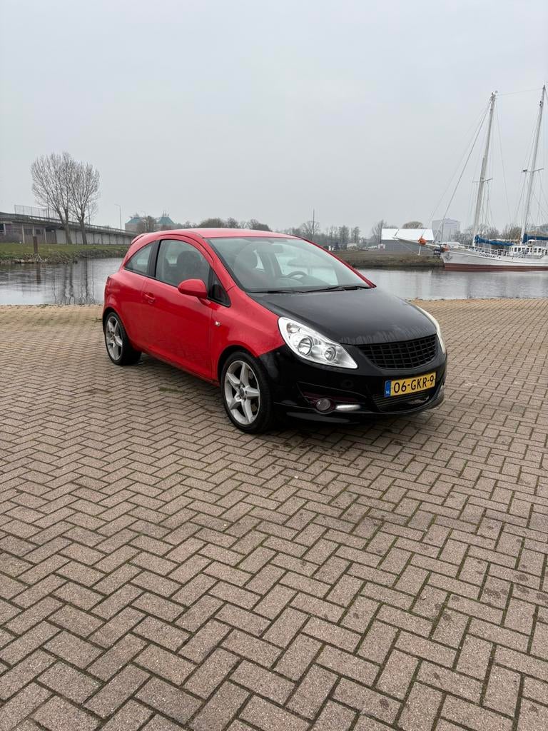 Opel Corsa 1.6 GSI Turbo 3D 2008 Rood, Auto's, Opel, 4 cilinders, Origineel Nederlands, Handgeschakeld, Particulier
