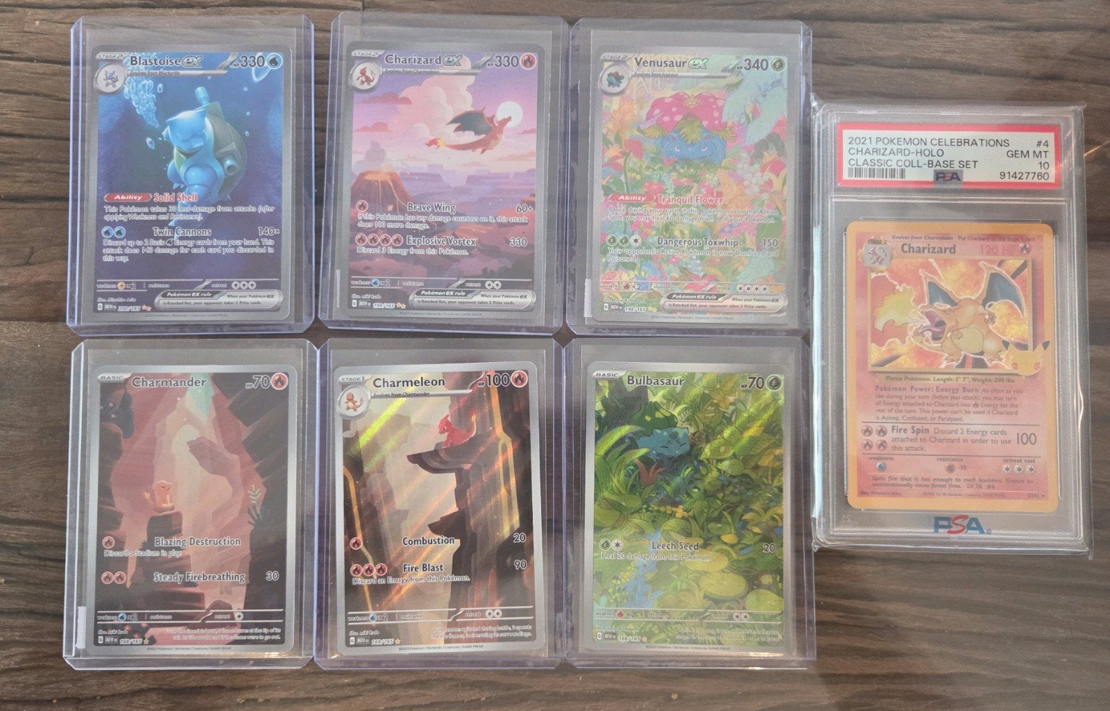 Pokemon 151 & Zard PSA 10, Ophalen of Verzenden, Zo goed als nieuw, Meerdere kaarten