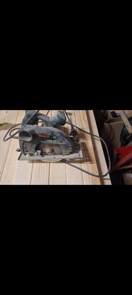 Bosch cirkelzaag pks 40, Gebruikt, Cirkelzaag, Ophalen of Verzenden, 30 tot 70 mm