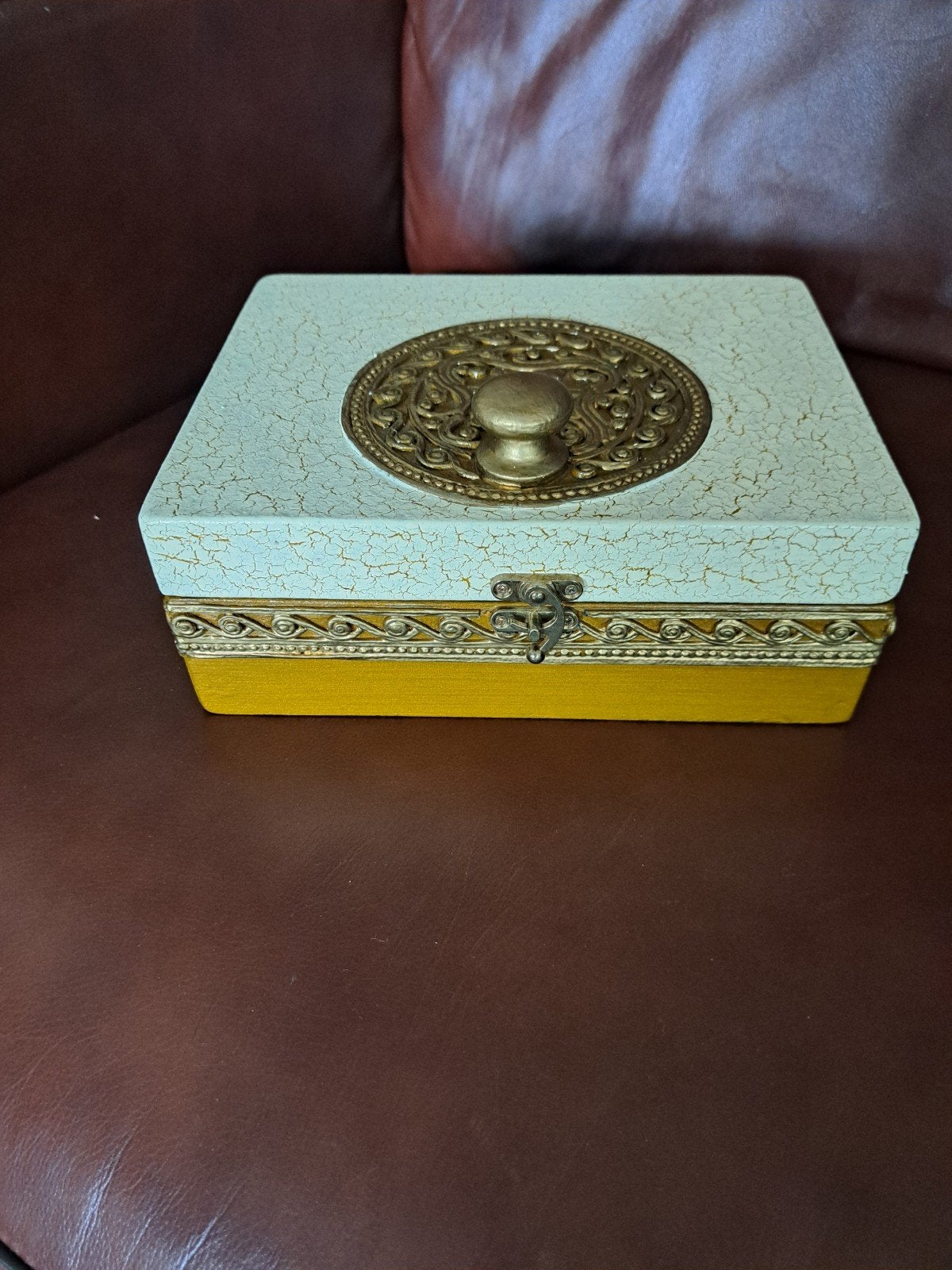 mooi apart kistje, Huis en Inrichting, Woonaccessoires | Kisten, Ophalen of Verzenden, Zo goed als nieuw, Minder dan 50 cm, Minder dan 50 cm