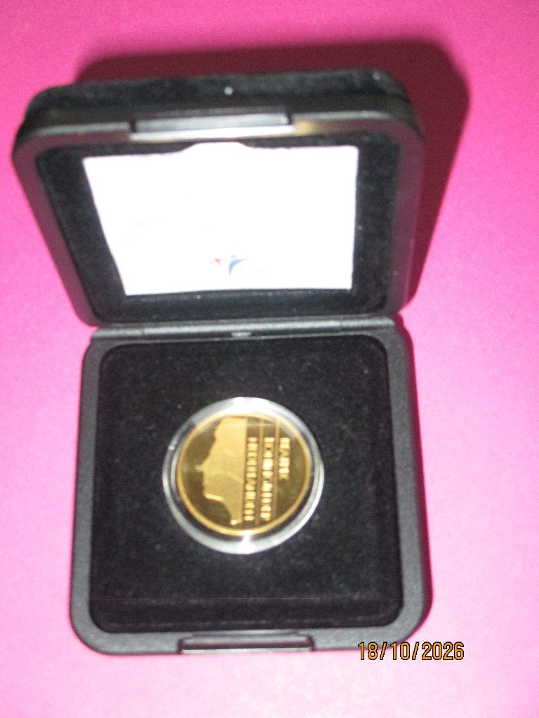 The Golden Guilder 2001 - Gouden munt in cassette, Ophalen, 1 gulden, Koningin Beatrix, Goud
