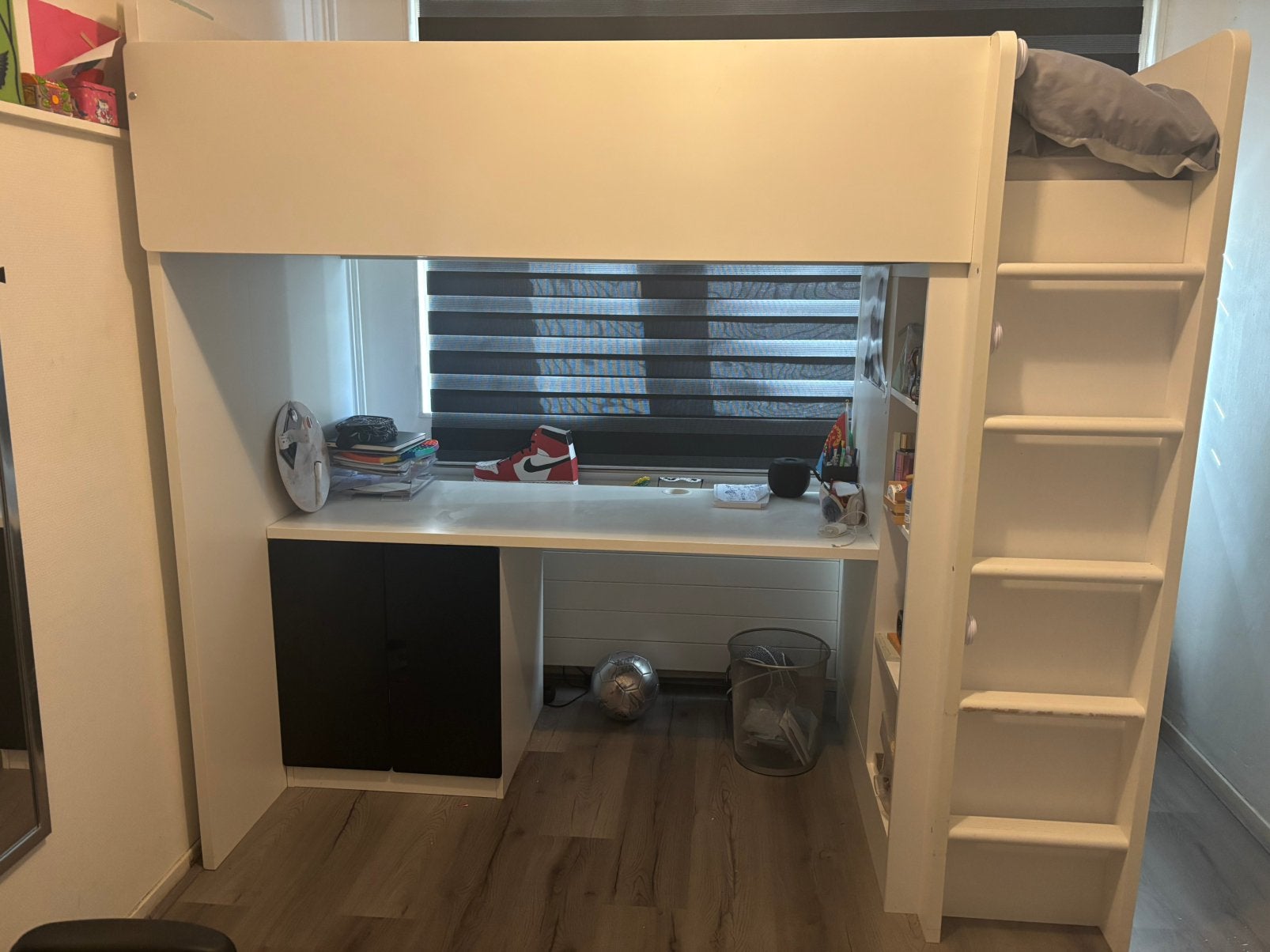 Ikea SMÅSTAD Hoogslaper+kast+bureau, Ophalen, Eenpersoons, 90 cm, Hoogslaper