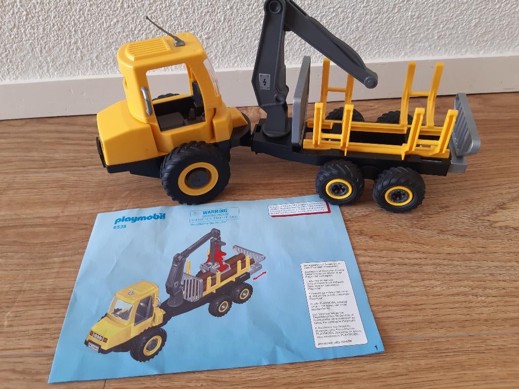 Playmobil 6538 Houtvrachtwagen / houttransport, Ophalen of Verzenden, Gebruikt
