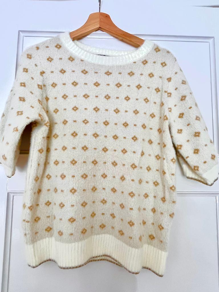 Purdey, wollig truitje korte mouwen, maat M, Kleding | Dames, Maat 38/40 (M), Overige kleuren, Ophalen of Verzenden, Zo goed als nieuw