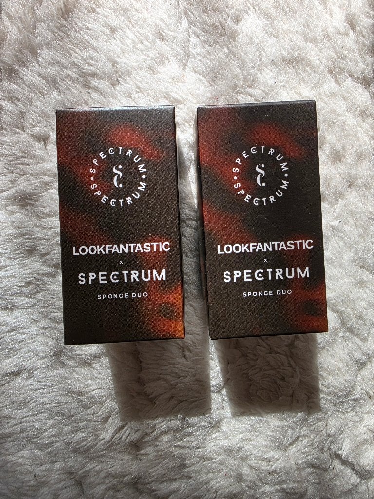 2x Spectrum Collections x Lookfantastic Sponge Duo, Sieraden, Tassen en Uiterlijk, Ogen, Bruin, Verzenden, Nieuw