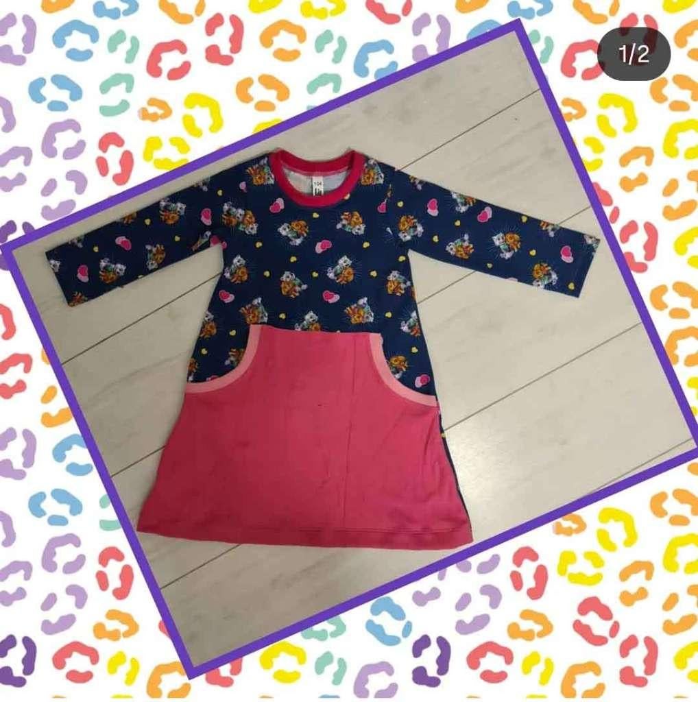 Jurk Paw Patrol, mt 104, Ophalen of Verzenden, Zo goed als nieuw, Meisje, Jurk of Rok