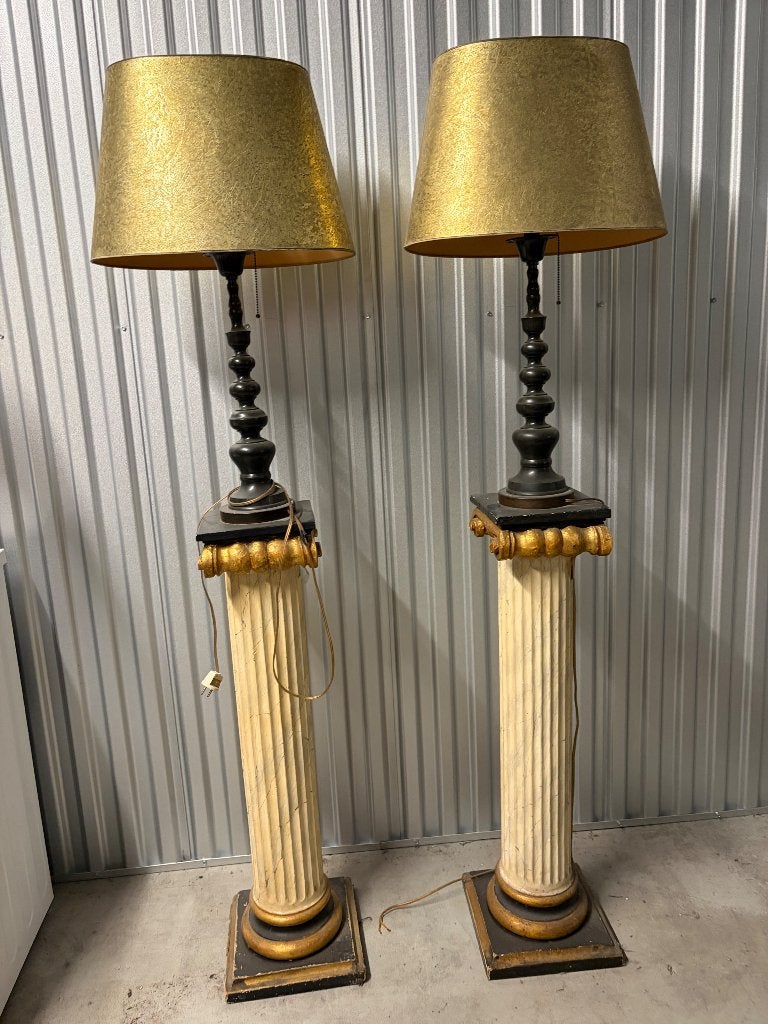 Lampen op pied de stalle, Gebruikt, Gloeilamp, Met schakelaar, Warm wit