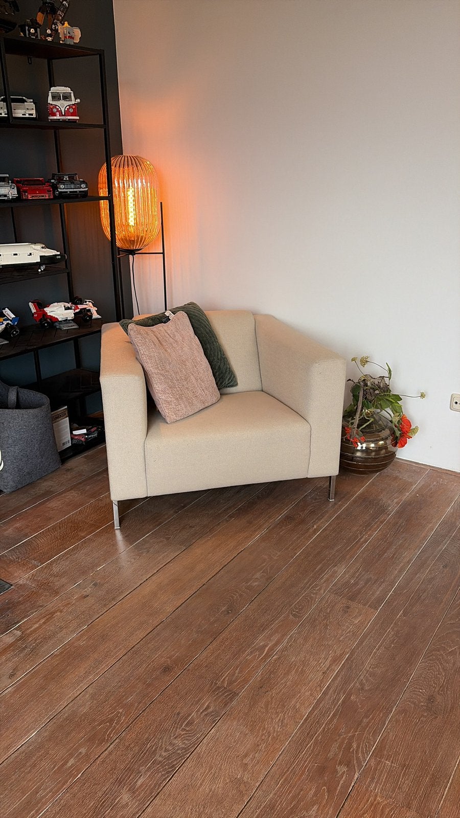 Fauteuil Staal, Moroso stof, Ophalen, Eenpersoons, 75 tot 100 cm, Zo goed als nieuw