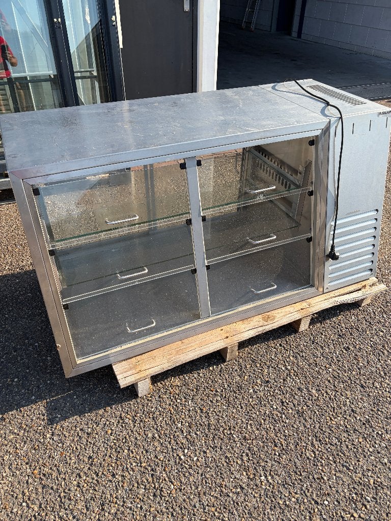 Koelvitrine vitrine RVS 140x70x70 cm ( 359 ), Zakelijke goederen, Horeca | Keukenapparatuur, Ophalen, Gebruikt, Koelen en Vriezen