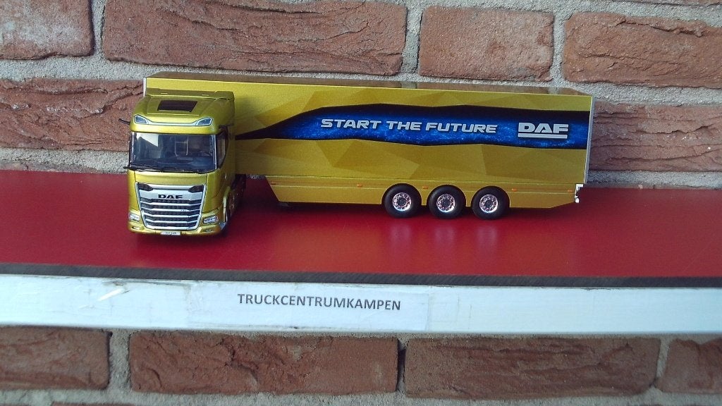 WSI  Daf  XG  4 x 2 + Box  Trailer  van  Daf  Trucks., Ophalen of Verzenden, Nieuw, Bus of Vrachtwagen, Wsi