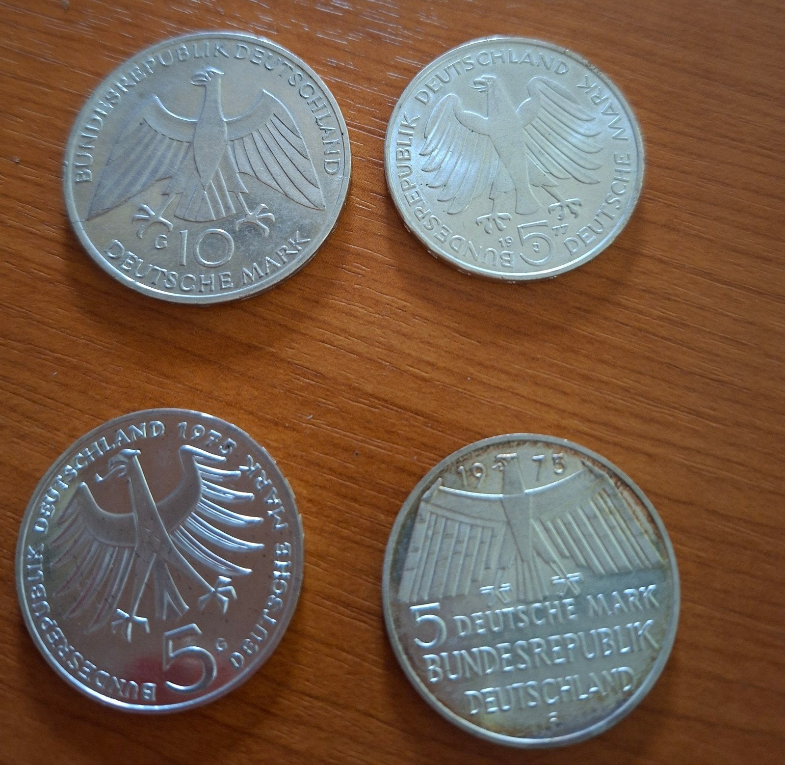 Duitse Mark munten - Set van 4, Ophalen of Verzenden, Duitsland, Setje, Zilver