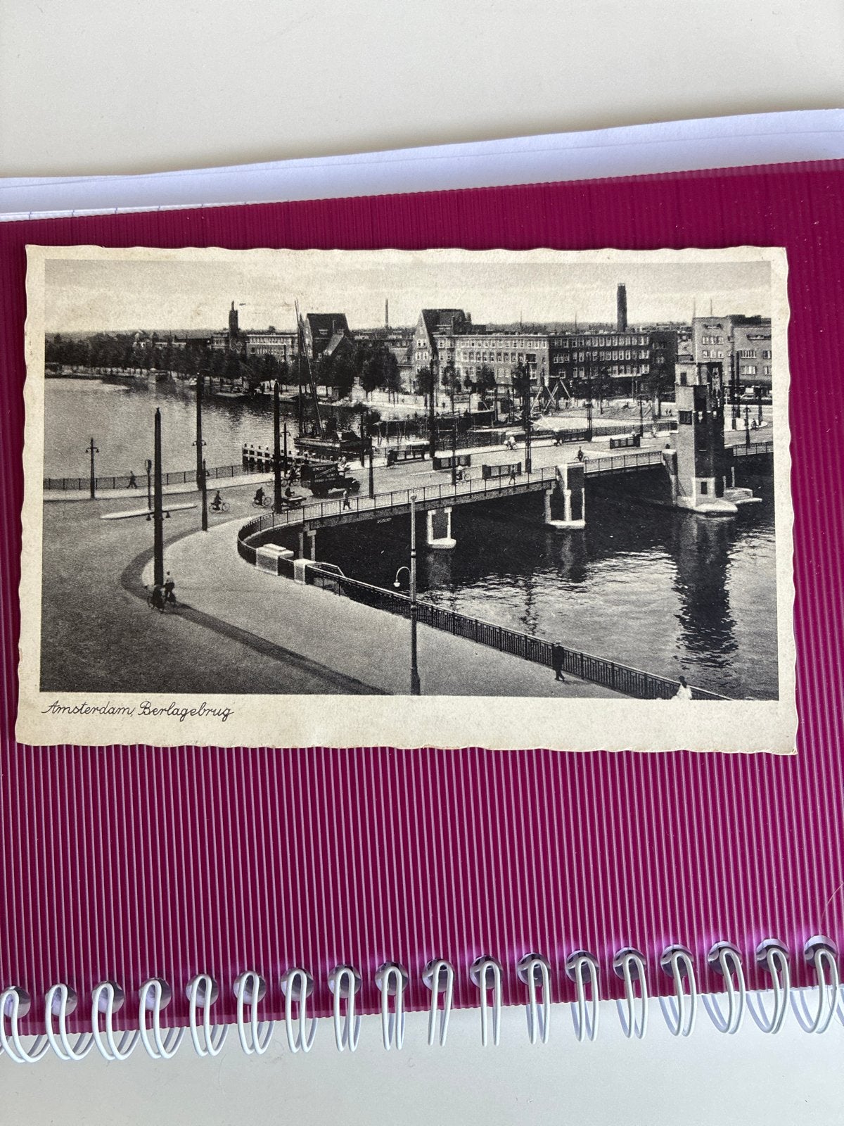 Ansichtkaart Berlagebrug Amsterdam (1920-1940), Ophalen of Verzenden, 1920 tot 1940, Gelopen, Noord-Holland
