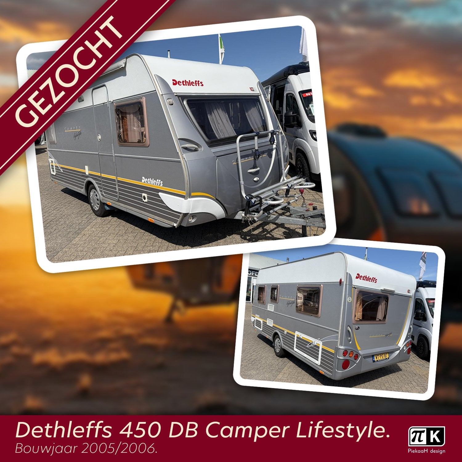 Gezocht Dethleffs 450 lifestyle 2005/2006, Ophalen, Zo goed als nieuw