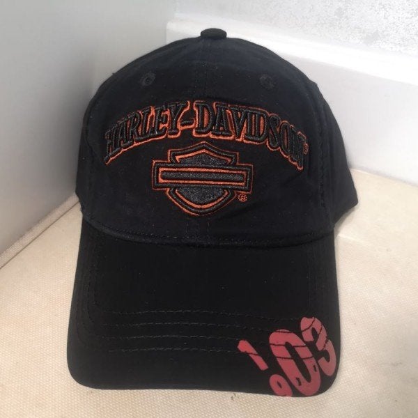 Harley pet, cap, B&S Phantom Logo, zwart/oranje, nieuw., Ophalen of Verzenden, Nieuw met kaartje, Overige typen