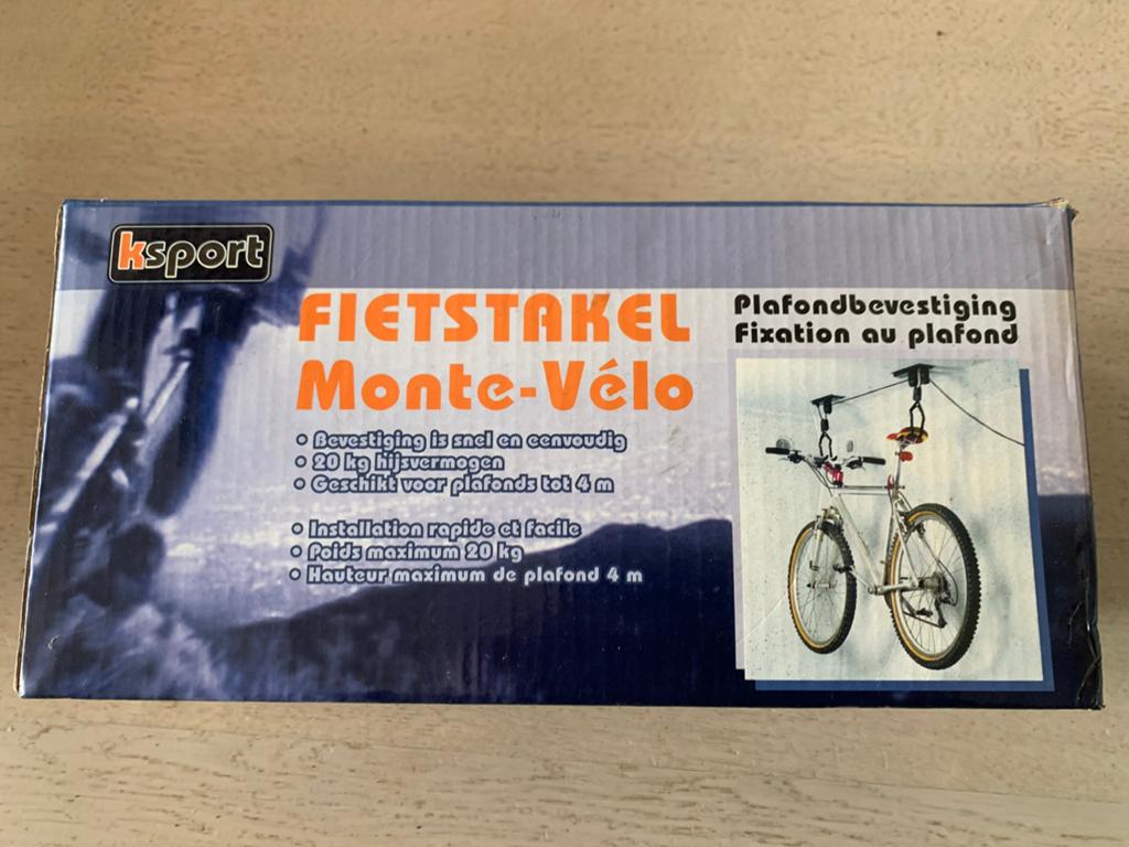 Ksport Fiets takel Monte-Vélo - Plafondbevestiging, Ophalen of Verzenden, Nieuw