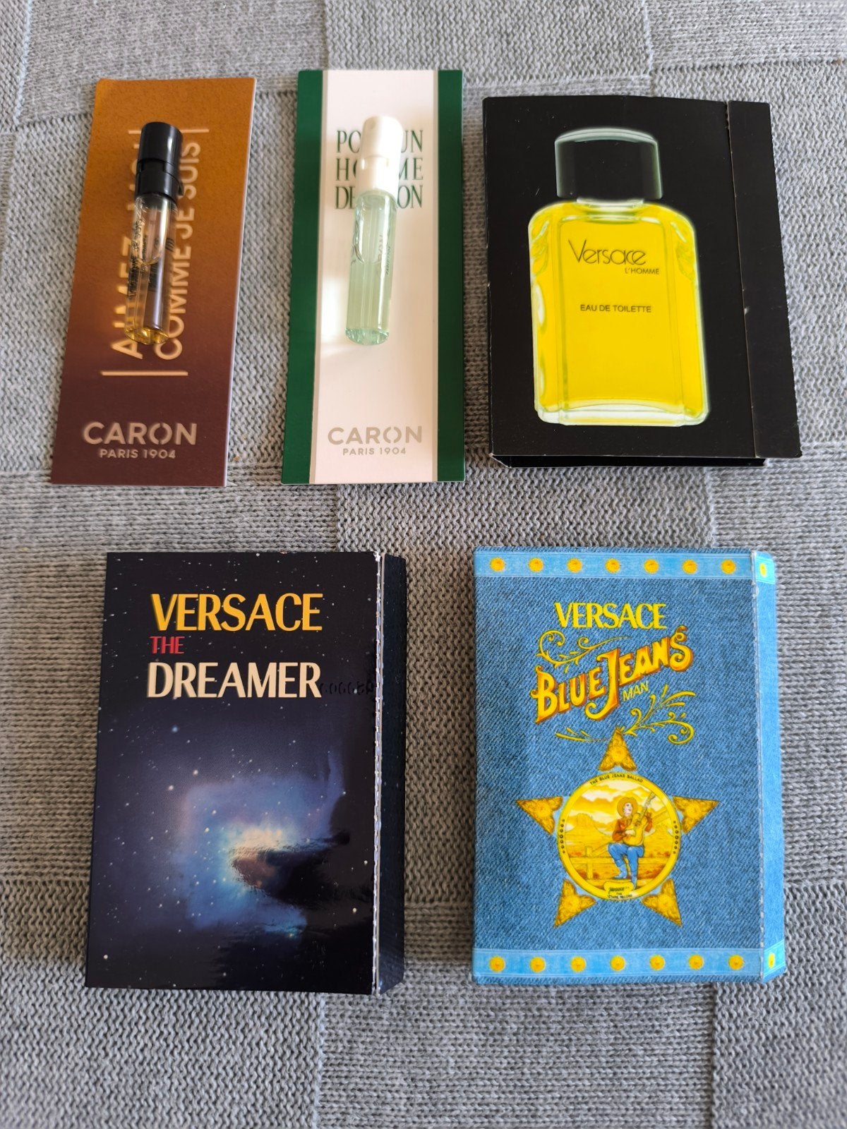 Parfum samples: Caron en Versace (5 stuks), Verzenden, Nieuw