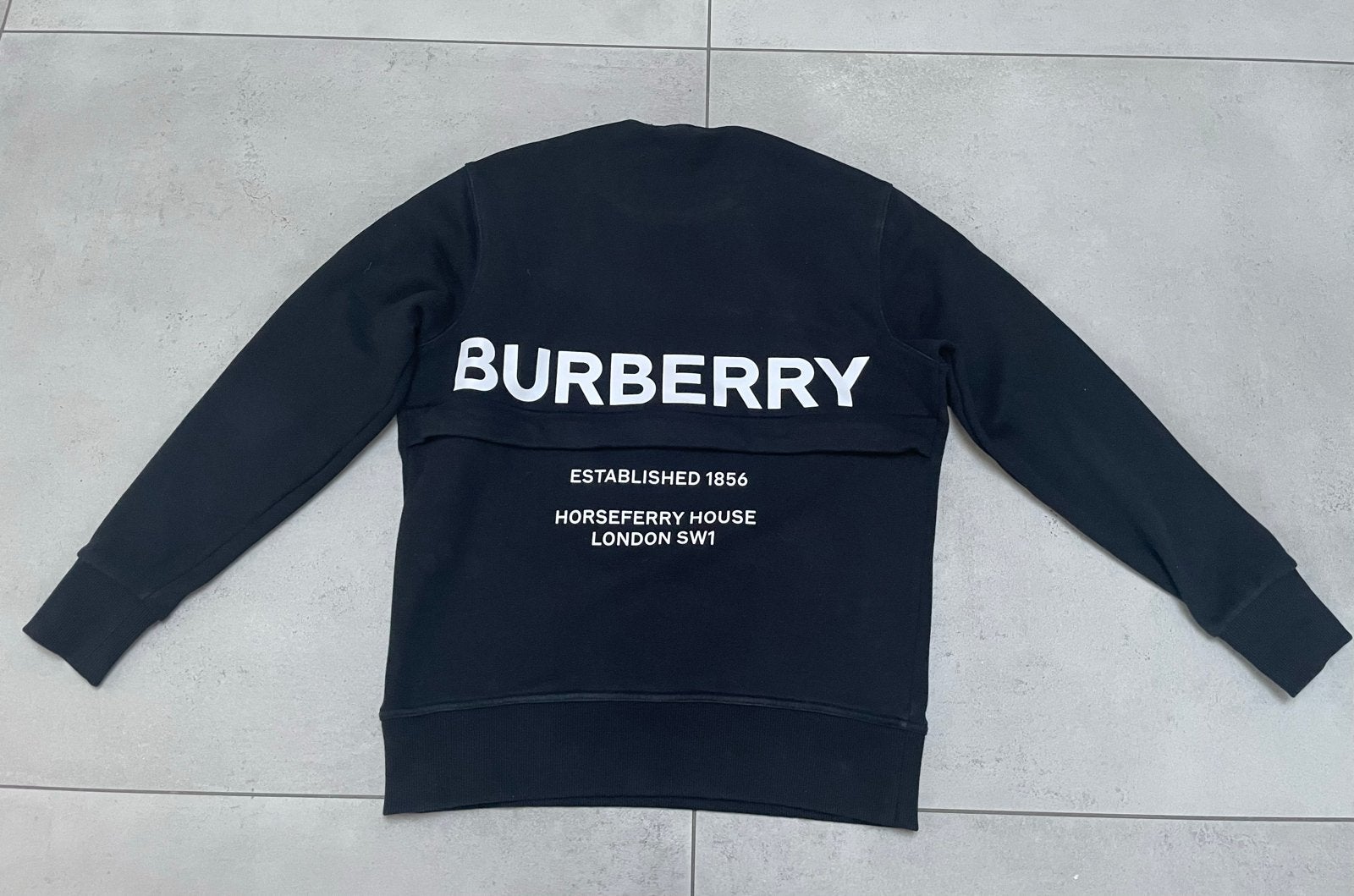Burberry sweater met rits detail - Maat XS, Ophalen of Verzenden, Zo goed als nieuw, Maat 46 (S) of kleiner, Zwart