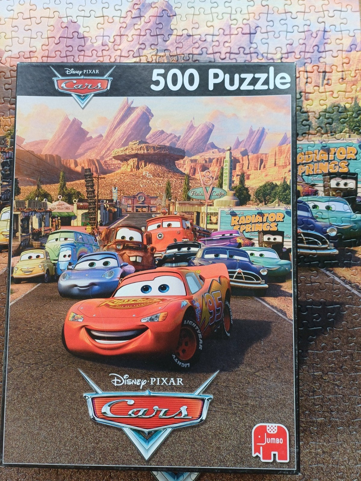 Puzzel 500 stukjes Cars van Disney, Ophalen of Verzenden, Meer dan 50 stukjes, 6 jaar of ouder
