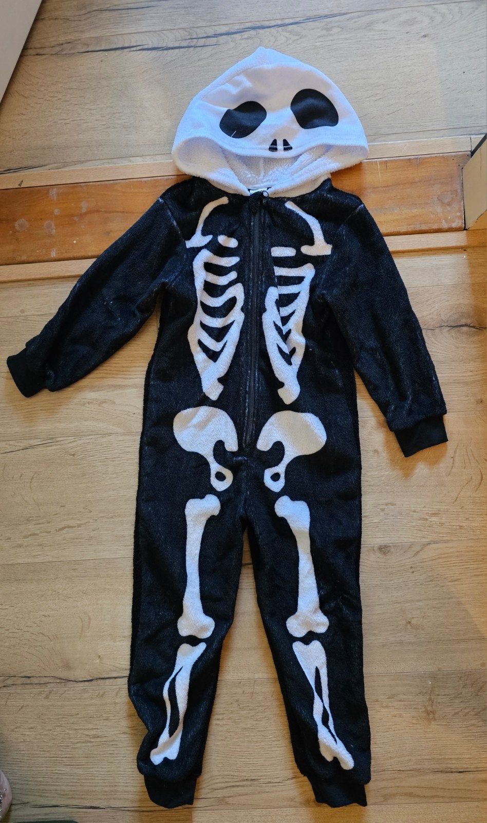 onesie met skelet print maat 110/116, Ophalen of Verzenden, Zo goed als nieuw, 110 t/m 116, Jongen of Meisje