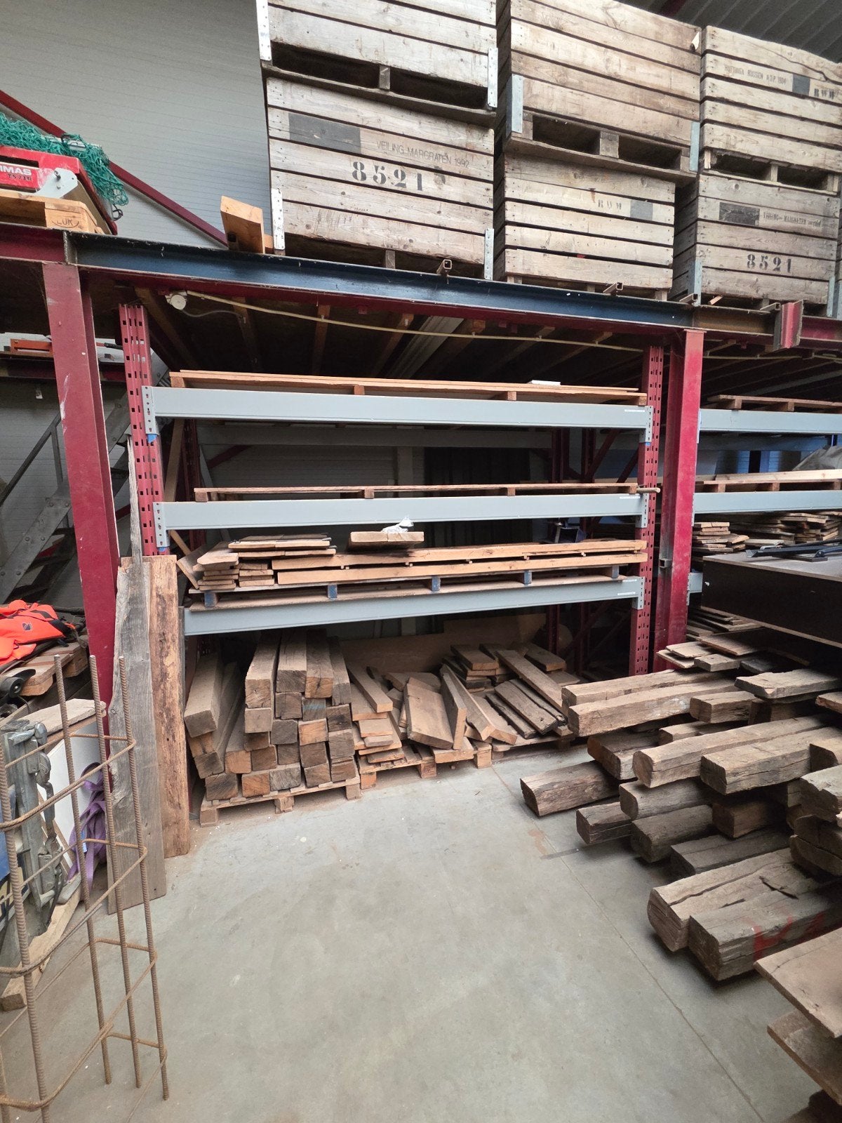 Pallet stelling, platen stelling, Doe-het-zelf en Verbouw, Ophalen, Gebruikt, IJzer