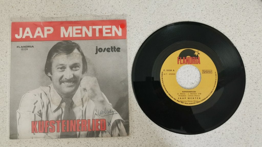 Single Jaap Menten - Kufsteinerlied, Ophalen of Verzenden, Gebruikt, Overige formaten, Levenslied of Smartlap