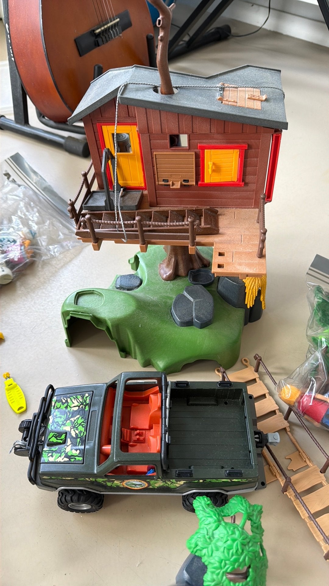 Playmobil boomhut, jungleauto kano, tent, konijnenhok, Kinderen en Baby's, Ophalen, Gebruikt, Overige typen
