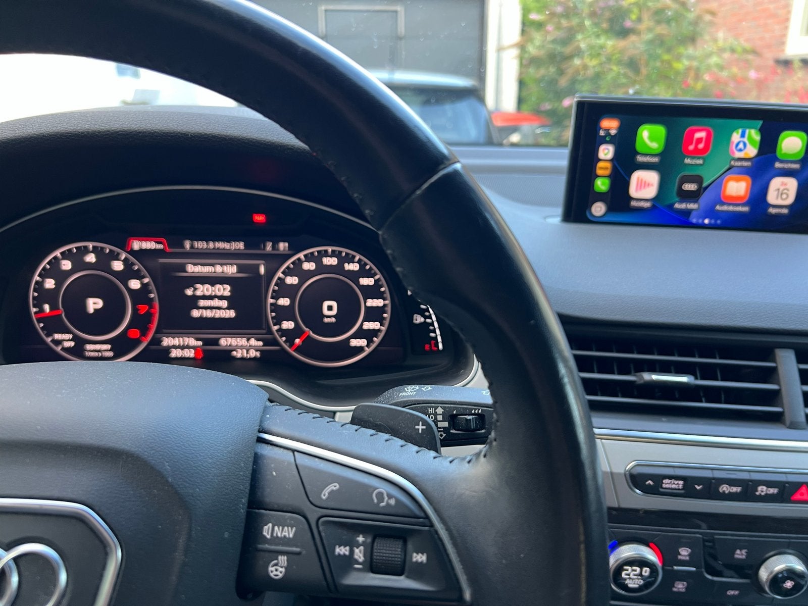 Audi Q7 2019 Zwart, Bruin leren bekleding, 748 kg, 7 stoelen, Zwart, Q7