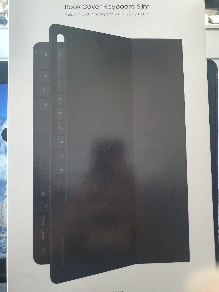 Samsung Book Cover Keyboard Tab S7+ S8+ S7FE S8FE EF-DT730, Computers en Software, Tablet-hoezen, S7+ S8+ S7FE S8FE, Nieuw, Ophalen of Verzenden