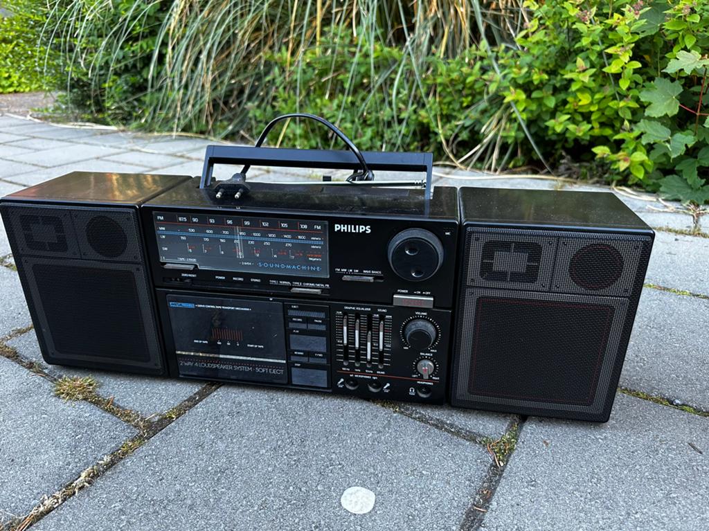 Philips D8454 Soundmachine vintage boombox, Audio, Tv en Foto, Radio's, Zo goed als nieuw, Ophalen of Verzenden