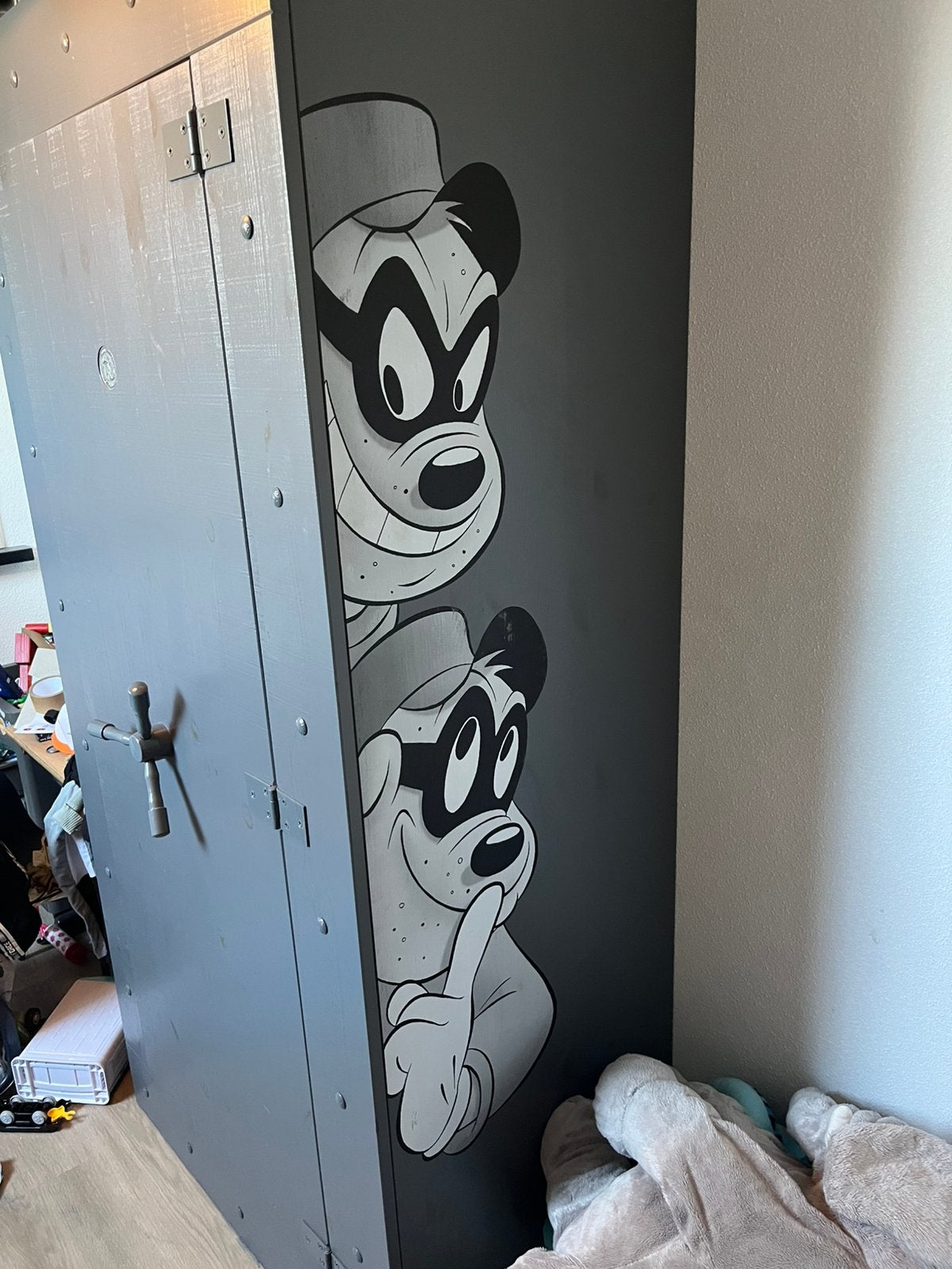 Complete jongens kamer grijs incl donald duck kasten, Ophalen, Gebruikt, Jongetje