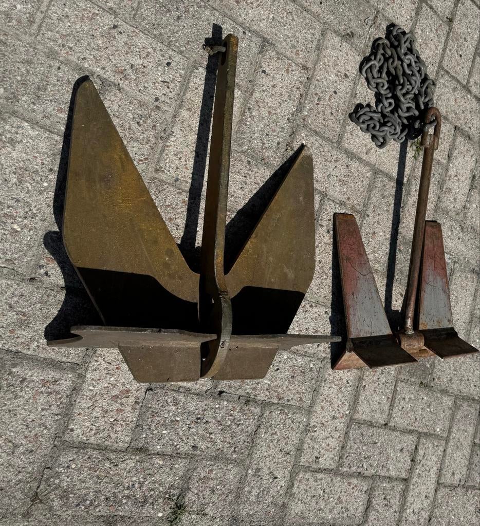 Ankers voor schip/boot - 10kg en 7kg (met/zonder ketting), Watersport en Boten, Accessoires en Onderhoud, Gebruikt, Overige typen