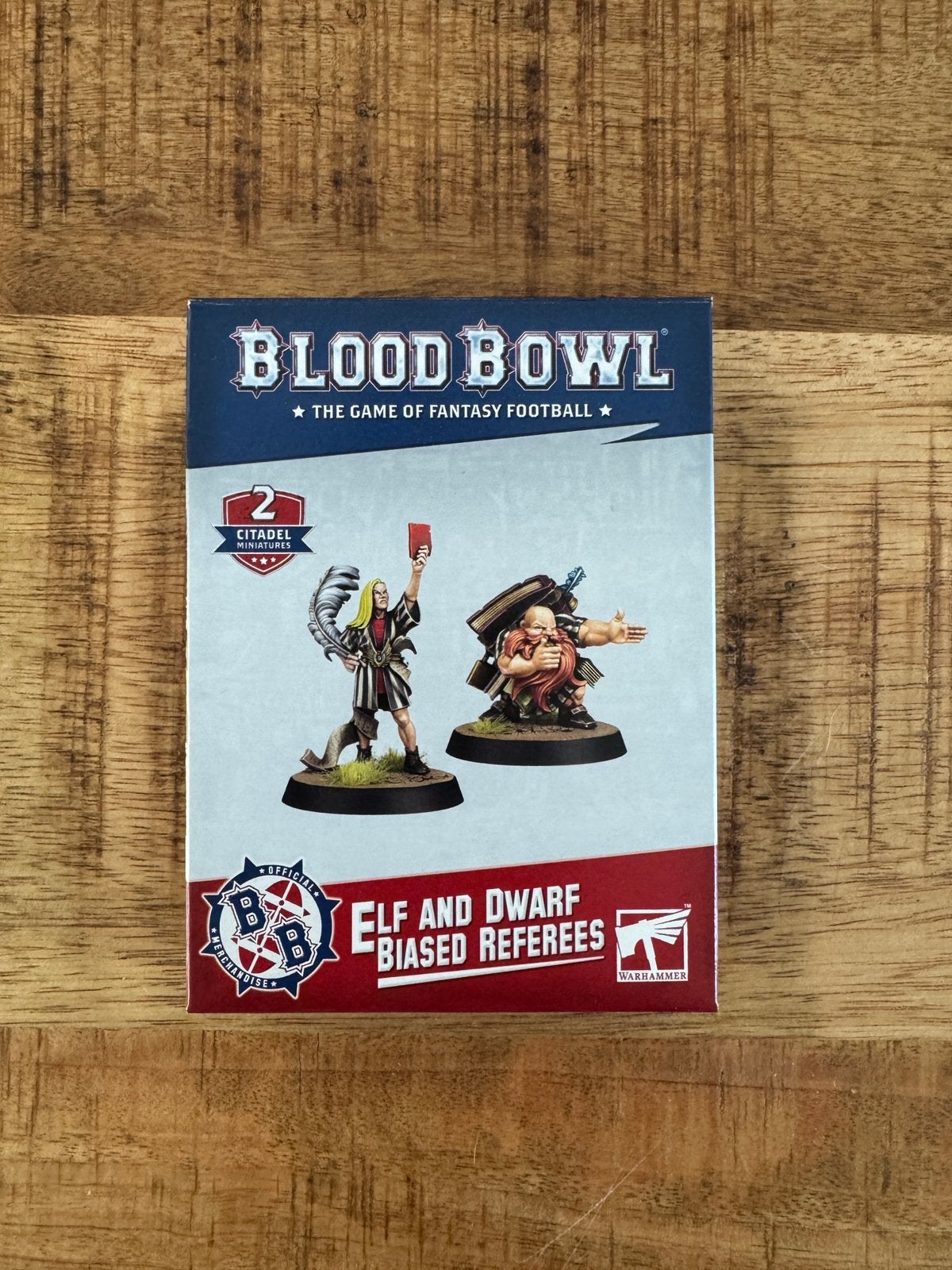Blood Bowl - Elf & Dwarf biased referees, Hobby en Vrije tijd, Ophalen of Verzenden, Zo goed als nieuw, Overige soorten