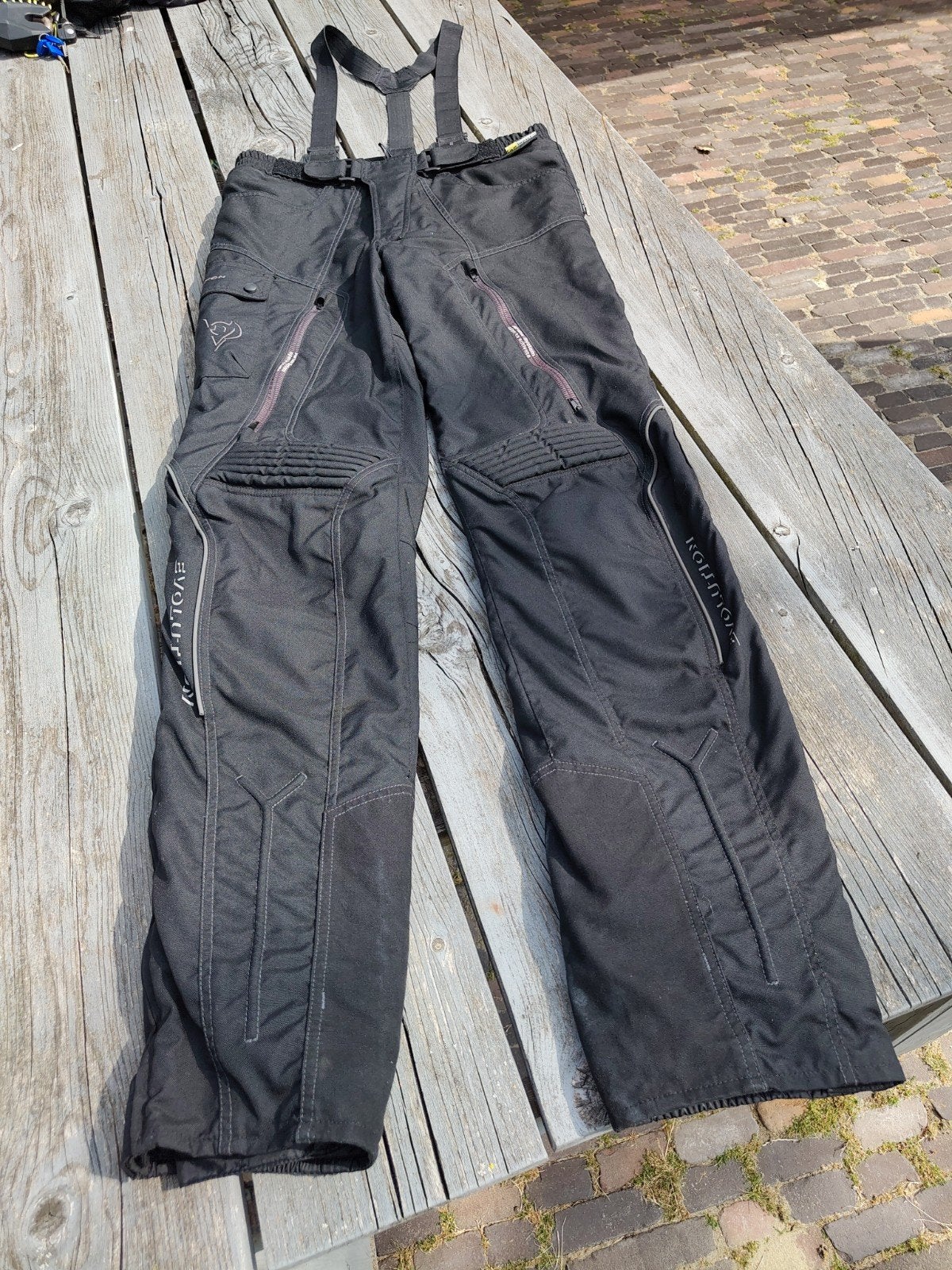 Evolution Motorbroek Textiel Heren Maat L met Bretels, Motoren, Kleding | Motorkleding, Ophalen, Evolution, Heren, Broek | textiel
