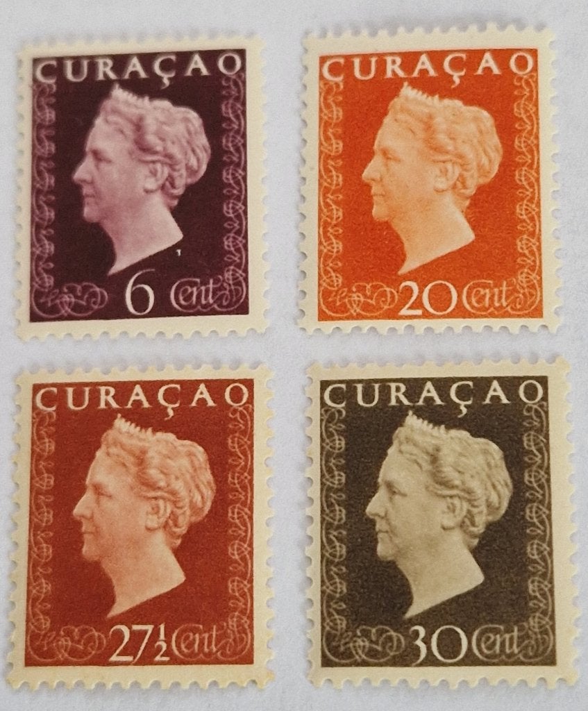 Curaçao 1948 - nvph 185 - Koningin Wilhelmina Hartz 4 van 11, Postzegels en Munten, Postzegels | Nederlandse Antillen en Aruba