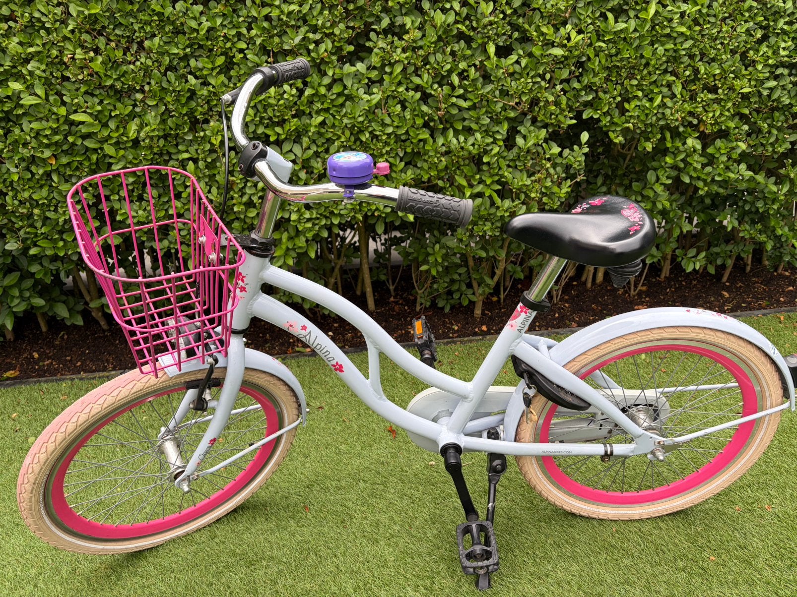 Alpina ocean 20 inch meisjes fiets, Ophalen, Terugtraprem, Gebruikt, Handrem