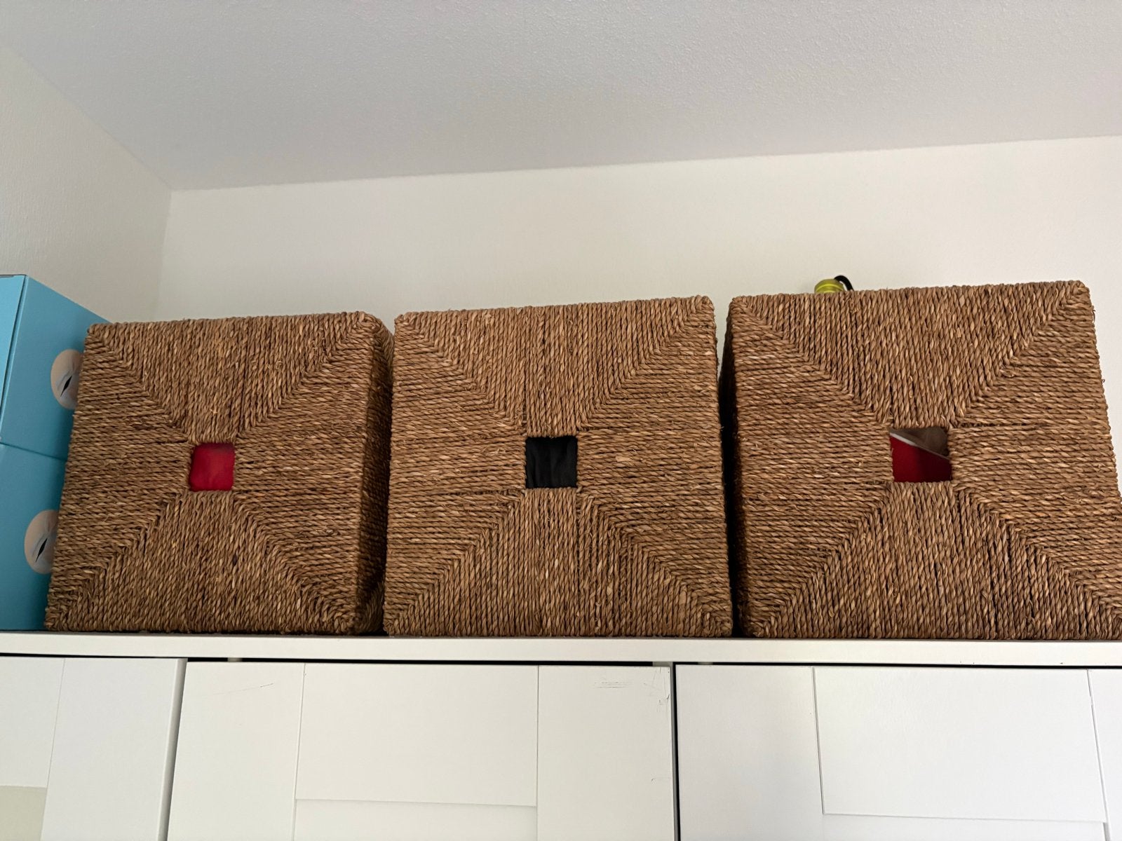 3x IKEA KNIPSA Zeegras Manden - Opbergen, Ophalen, Overige materialen, Minder dan 50 cm, 50 tot 100 cm