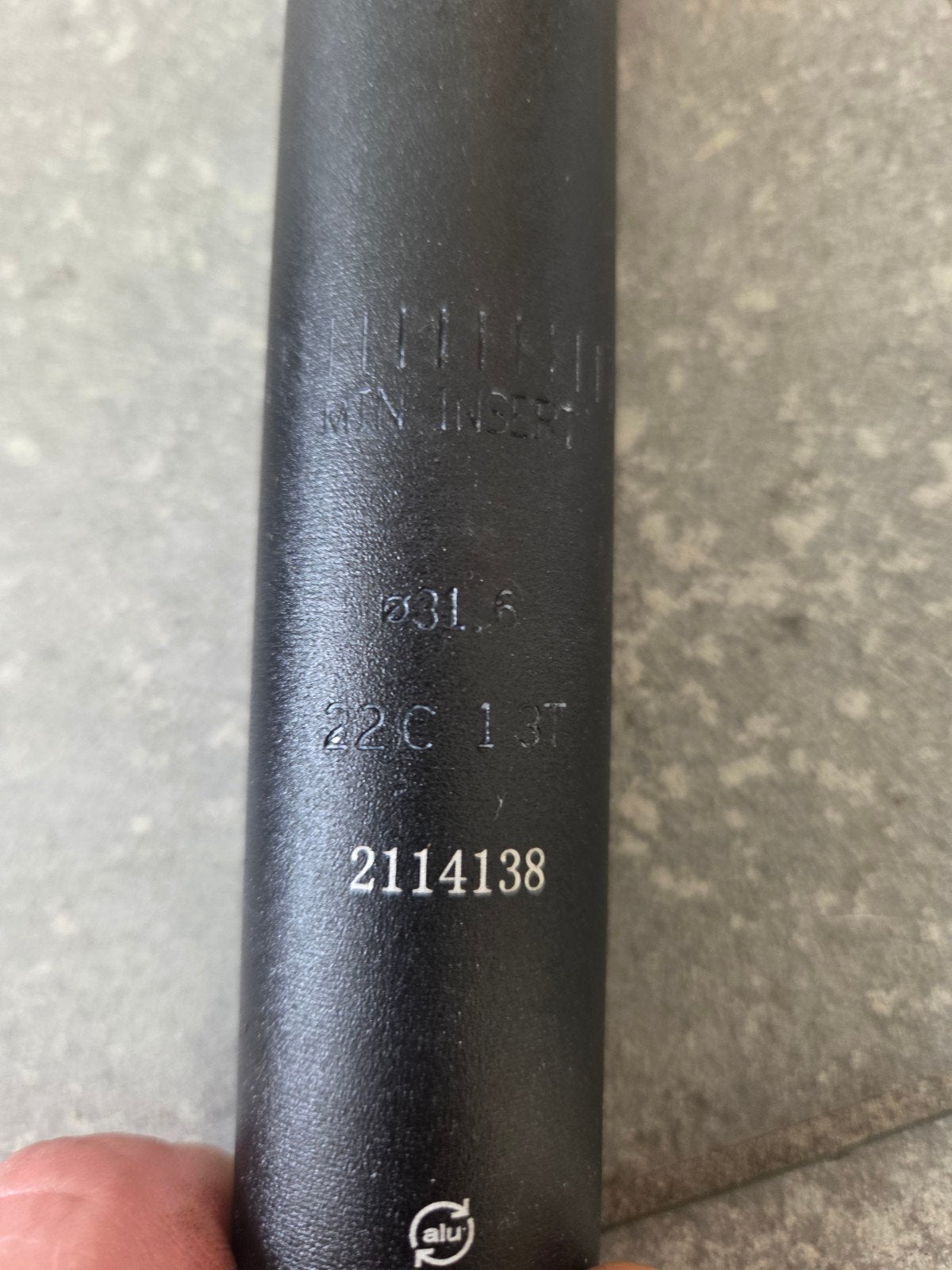 Bontrager Aluminium Zadelpen 31.6mm, Gebruikt, Overige typen, Ophalen of Verzenden, Bontrager