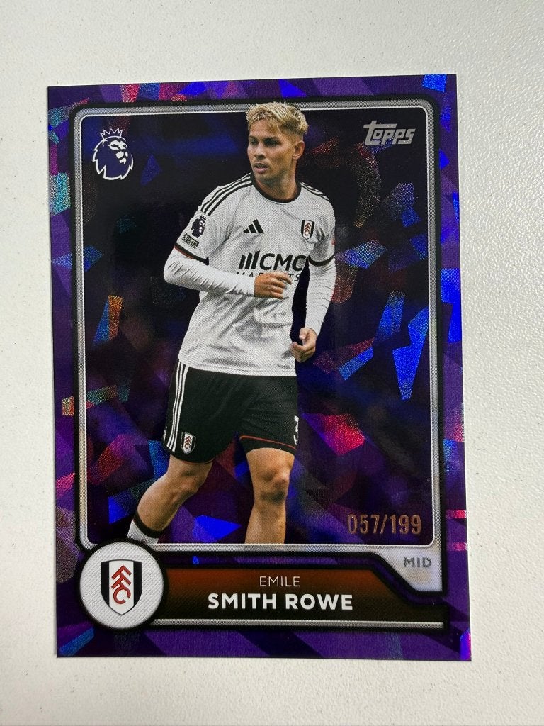 Emile Smith Rowe /199 Purple Topps Premier League 2026-27, Ophalen of Verzenden, Nieuw, Buitenlandse clubs, Poster, Plaatje of Sticker