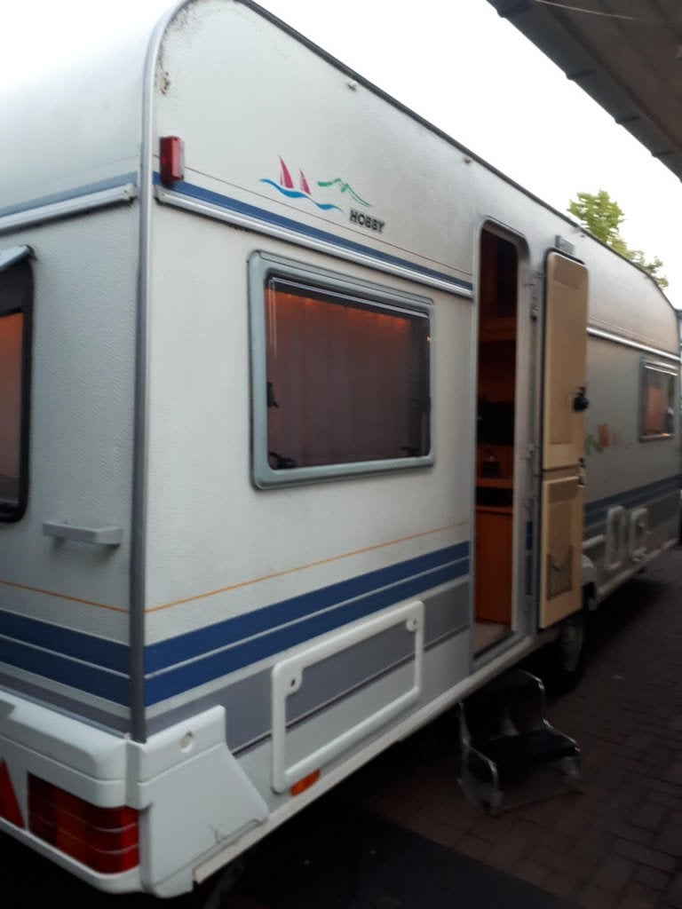 hobby 540 lengteslaper groote voortent, Caravans en Kamperen, Caravans, Rondzit, Hobby, 2 aparte bedden, Bedrijf