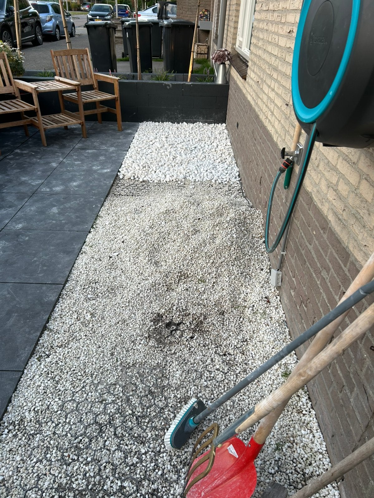GRATIS Grind steentjes wit/beie voortuin, Tuin en Terras, Ophalen