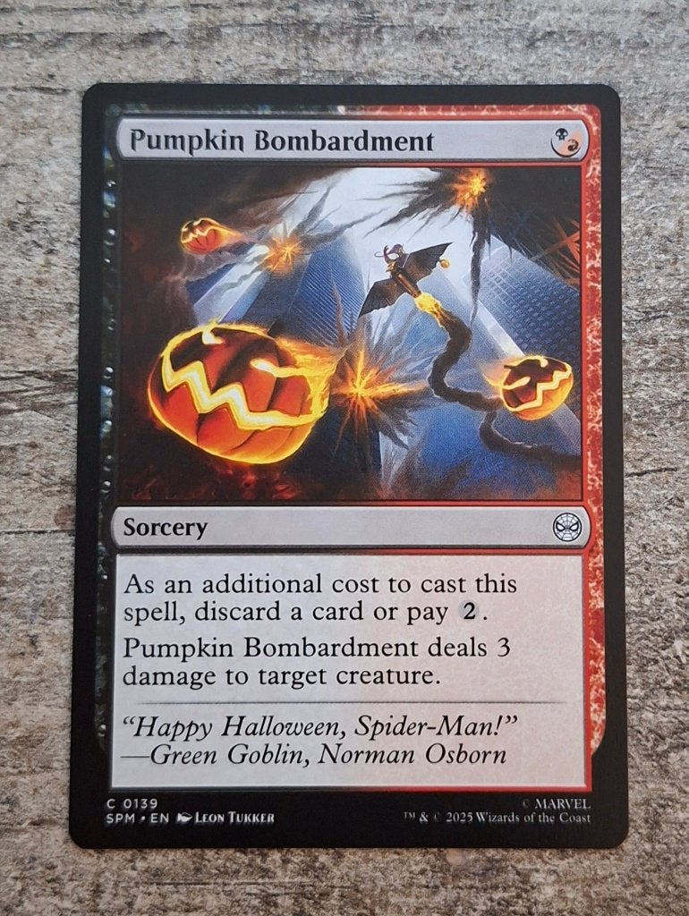Pumpkin Bombardment - Magic the Gathering, Verzenden, Zo goed als nieuw, Losse kaart
